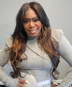 Gray Fitted Cropped Turtleneck Exposed Trim