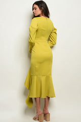 Deep Yellow Lime Dress
