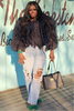 Black Tulle Ruffle Shirt