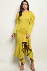 Deep Yellow Lime Dress