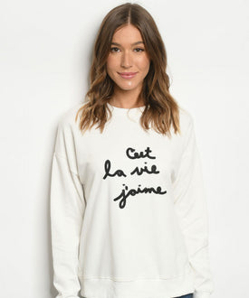C'est La Vie J'aime It's Life I Love Ivory
