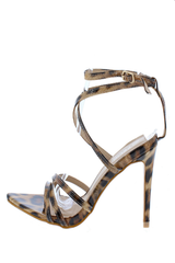 Leopard Strappy Heels