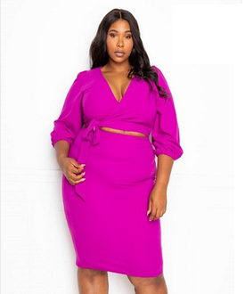 Magenta Two Piece Set