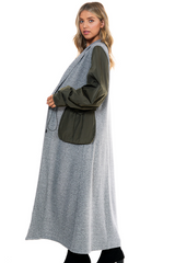 Gray Olive Mix Duster