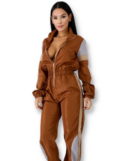 Rust Track Jumpsuit