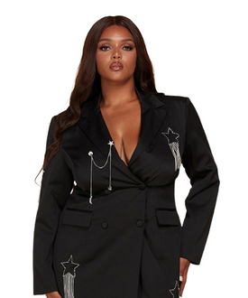 Star Drip Blazer Dress