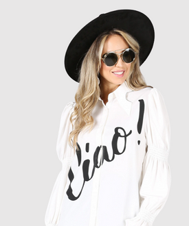 Ciao Baby Stoned Collar Top