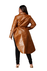 Curvy7 Camel High Low Blazer Top