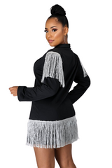 Fringe Me Blazer Dress
