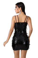 Mixed Sequins Dress