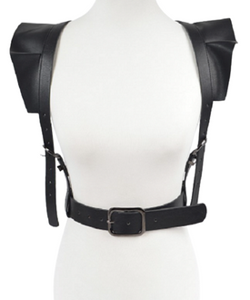 Ruffle Shoulder Accent Belt