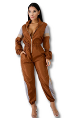 Rust Track Jumpsuit