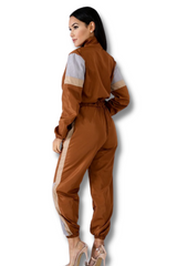 Rust Track Jumpsuit